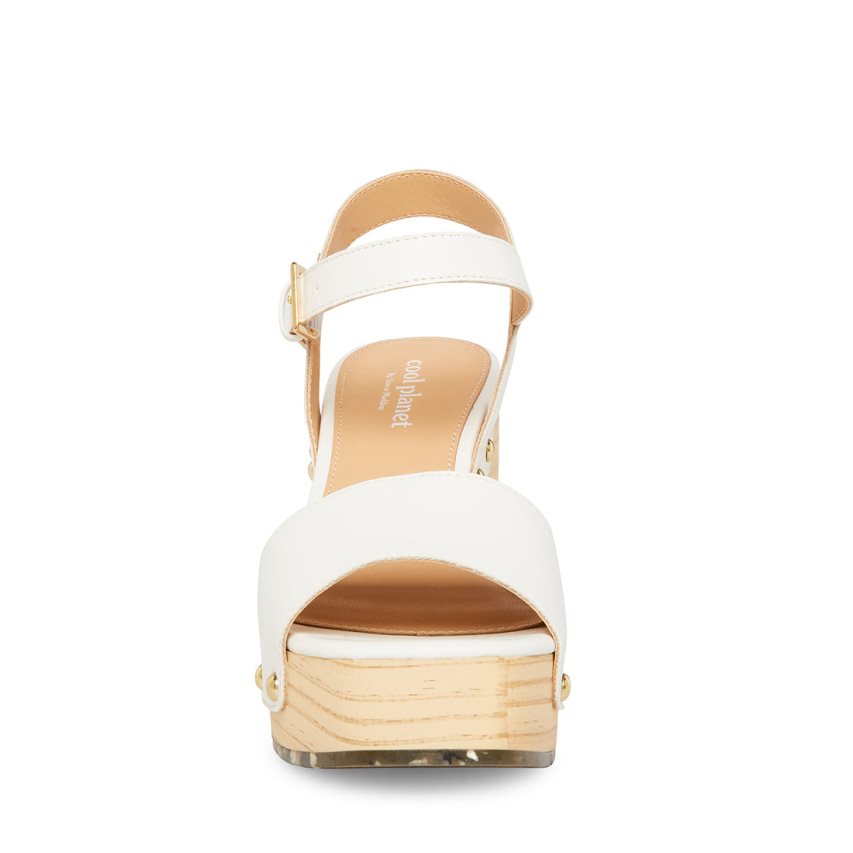 White Steve Madden Rubyy Women's Heels Sandals | PH 7614HZV